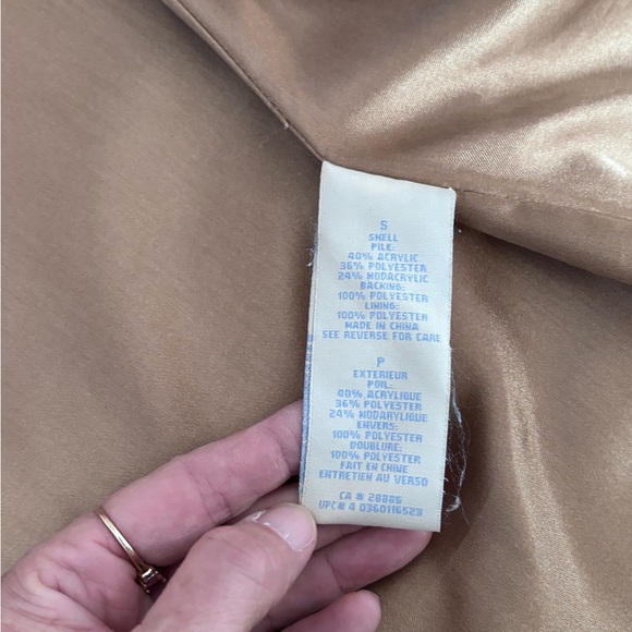 Women’s Vintage Penmans Leopard Print Faux Fur Clip Front Lined Pockets Coat S - Picture 14 of 16